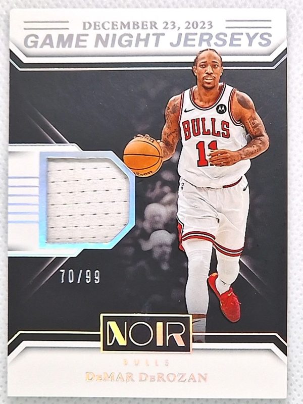 2024-25 Panini Noir – Game Night Jerseys #GNJ-DEM DeMar DeRozan MEM, SN99