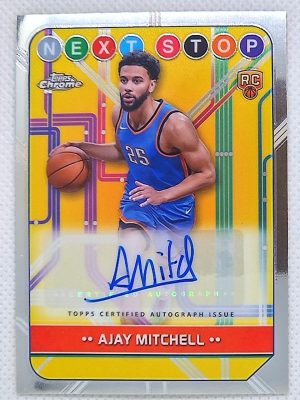 2024-25 Topps Chrome – Next Stop Signatures #NSS-AM Ajay Mitchell AU