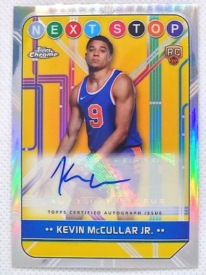 2024-25 Topps Chrome – Next Stop Signatures Refractor #NSS-KM Kevin McCullar Jr. AU