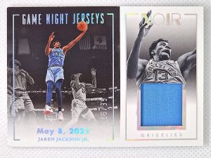 2022-23 Panini Noir – Game Night Jerseys #GN-JJJ Jaren Jackson Jr. MEM, SN99