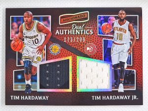 2016-17 Panini Aficionado – Dual Authentics #35 Tim Hardaway Jr. / Tim Hardaway MEM, SN299
