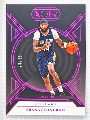 2024-25 Panini Noir – Holo Ruby #91 Brandon Ingram SN25