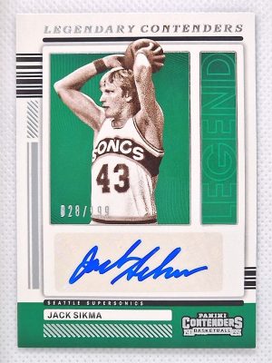 2021-22 Panini Contenders – Legendary Contenders Autographs #LC-JSK Jack Sikma AU, SN199