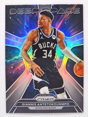 2023-24 Panini Prizm – Deep Space Prizms Silver #9 Giannis Antetokounmpo
