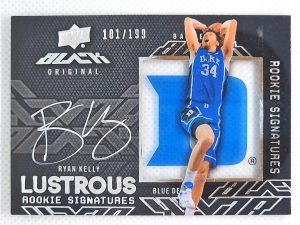 2013-14 Upper Deck Black – Lustrous Rookie Signatures Silver #60 Ryan Kelly AU, SN199