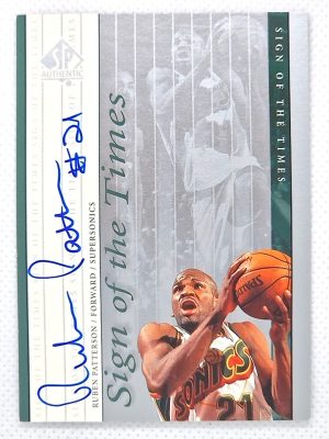 1999-00 SP Authentic – Sign of the Times #RP Ruben Patterson AU