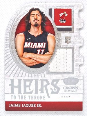 2023-24 Panini Crown Royale – Heirs to the Throne #HT-JAQ Jaime Jaquez Jr. MEM