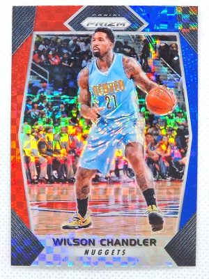 2017-18 Panini Prizm – Prizms Red White and Blue #162 Wilson Chandler