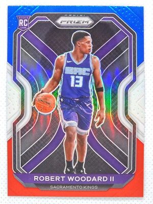 2020-21 Panini Prizm – Red, White and Blue Prizms #281 Robert Woodard II