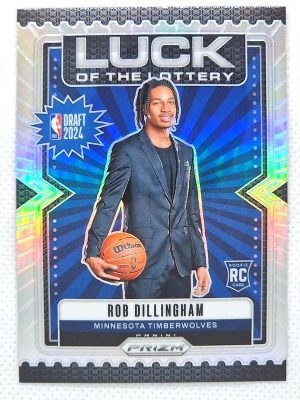 2024-25 Panini Prizm – Luck of the Lottery Prizms Silver #14 Rob Dillingham