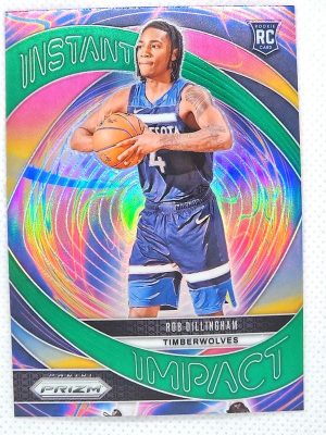 2024-25 Panini Prizm – Instant Impact Prizms Green #8 Rob Dillingham