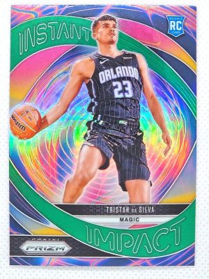 2024-25 Panini Prizm – Instant Impact Prizms Green #20 Tristan da Silva