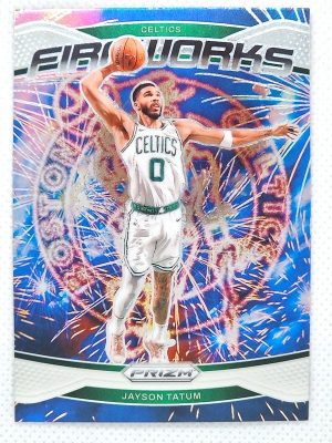 2024-25 Panini Prizm – Fireworks #12 Jayson Tatum