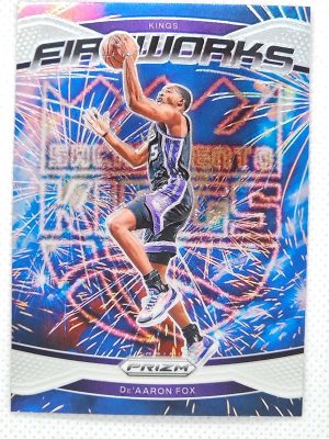 2024-25 Panini Prizm – Fireworks #23 De’Aaron Fox