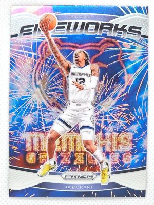 2024-25 Panini Prizm – Fireworks #24 Ja Morant