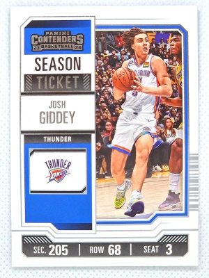 2023-24 Panini Contenders – Season Ticket Retail #8 Josh Giddey