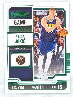2023-24 Panini Contenders – Game Ticket Green #1 Nikola Jokic