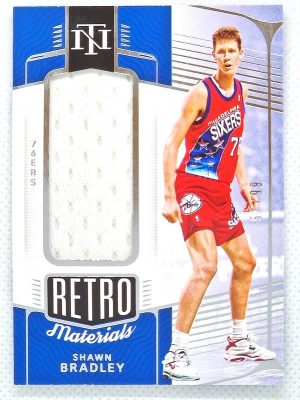 2021-22 Panini National Treasures – Retro Materials #RM-SBY Shawn Bradley MEM, SN99