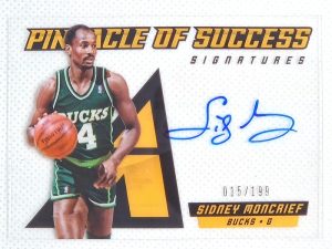 2013-14 Pinnacle – Pinnacle of Success Autographs #26 Sidney Moncrief AU, SN199