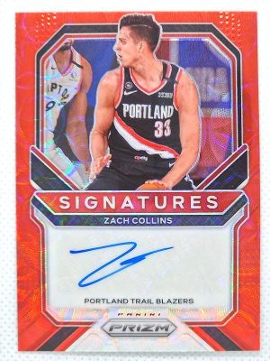 2020-21 Panini Prizm – Signatures Prizms Choice #SI-ZCO Zach Collins AU
