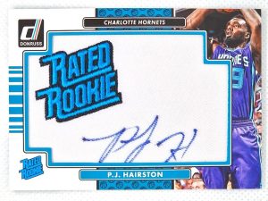 2014-15 Donruss – Rated Rookie Signature Patches #RR-PJH P.J. Hairston AU, MANU