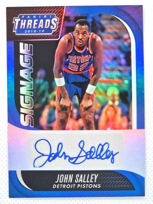 2018-19 Panini Threads – Signage #48 John Salley AU
