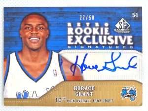 2009-10 SP Game Used – Retro Rookie Exclusive Signatures #RR-HG Horace Grant AU, SN50