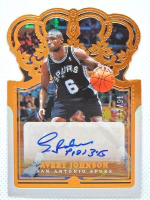 2021-22 Panini Crown Royale – Crown Autographs #CA-AJN Avery Johnson AU, SN91