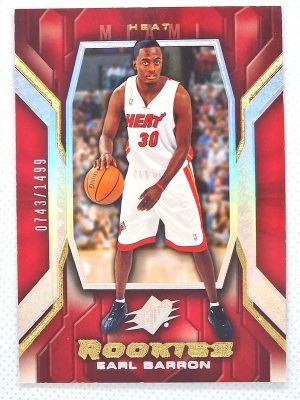 2005-06 SPx #97 Earl Barron RC, SN1499