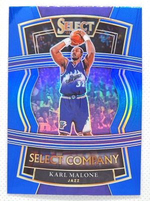 2021-22 Panini Select – Select Company Blue Prizms #20 Karl Malone