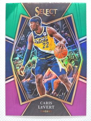 2021-22 Panini Select – Green White Purple Prizms #136 Caris LeVert