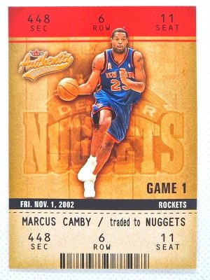 2002-03 Fleer Authentix #62 Marcus Camby