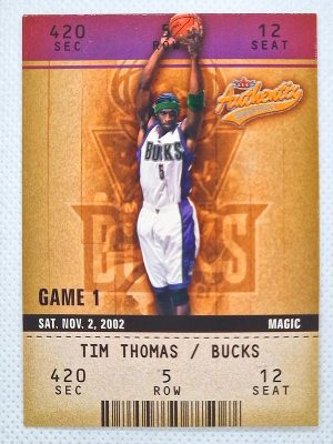 2002-03 Fleer Authentix #90 Tim Thomas