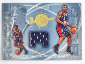 2001-02 Upper Deck Inspirations #120 Steve Francis / Terence Morris MEM, RC, SN1500