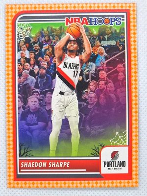 2023-24 Hoops Haunted Hoops – Orange #214 Shaedon Sharpe