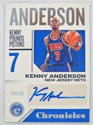 2018-19 Panini Chronicles – Chronicles Signatures #CS-KA Kenny Anderson AU, SN75