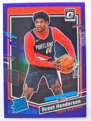 2023-24 Donruss Optic – Purple #239 Scoot Henderson RR