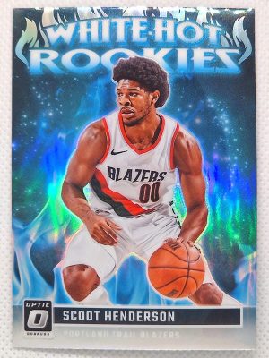 2023-24 Donruss Optic – White Hot Rookies Holo #15 Scoot Henderson