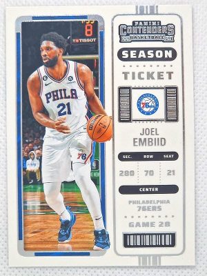 2022-23 Panini Contenders – Season Ticket Retail #9 Joel Embiid