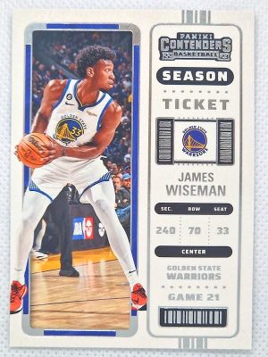 2022-23 Panini Contenders – Season Ticket Retail #41 James Wiseman