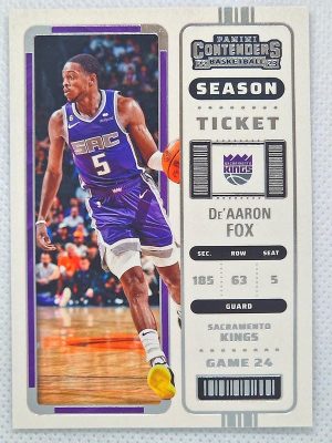 2022-23 Panini Contenders – Season Ticket Retail #56 De’Aaron Fox