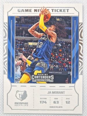 2022-23 Panini Contenders – Game Night Ticket #12 Ja Morant