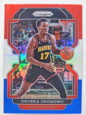 2021-22 Panini Prizm – Red White and Blue #75 Onyeka Okongwu