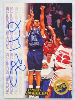 1998 Press Pass Double Threat – Rookie Script Autographs #NNO Tyson Wheeler AU