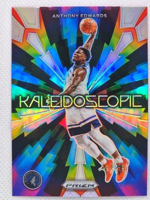 2023-24 Panini Prizm – Kaleidoscopic Prizms Silver #14 Anthony Edwards