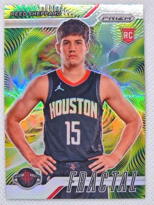 2024-25 Panini Prizm – Fractal Prizms Silver #2 Reed Sheppard