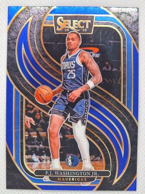 2024-25 Panini Select – Blue (Retail) #154 P.J. Washington Jr.