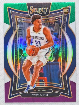 2024-25 Panini Select – Green White Purple Prizm #88 Yves Missi