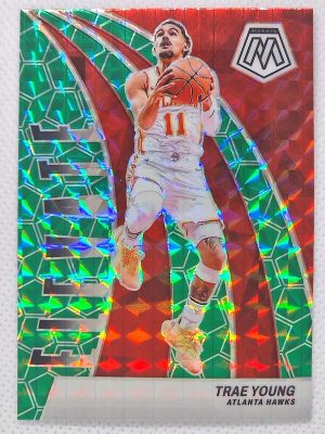 2023-24 Panini Mosaic – Elevate Mosaic Green #11 Trae Young