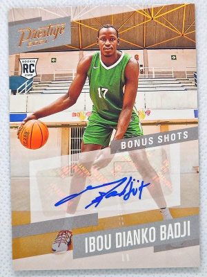 2021 Panini Chronicles Draft Picks – Prestige Bonus Shots Signatures Bronze #PBIDB Ibou Dianko Badji AU